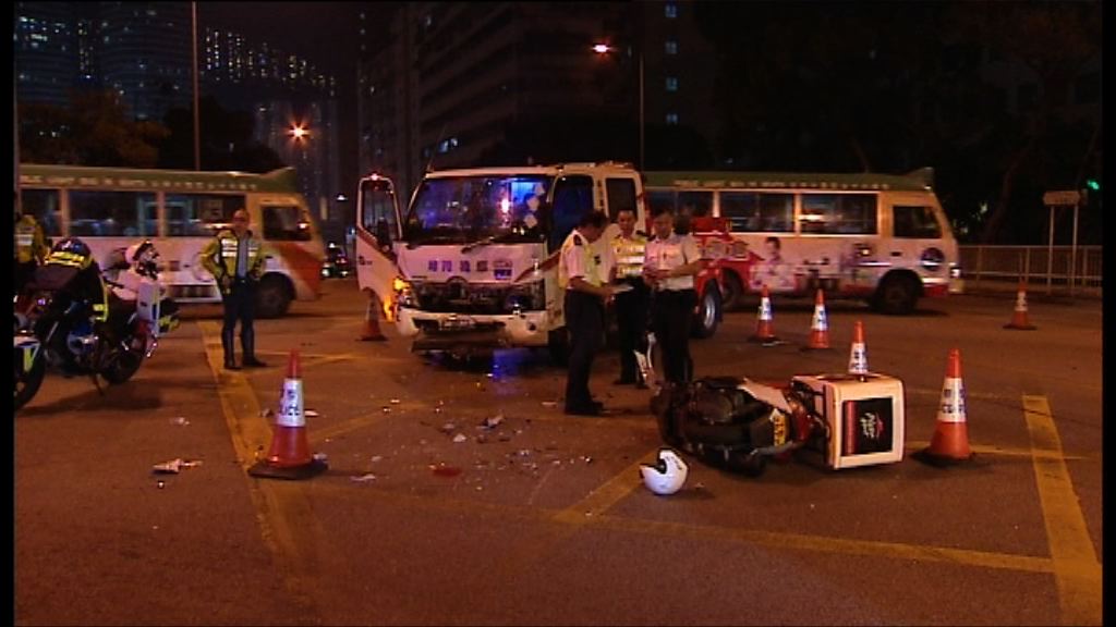 葵涌電單車貨車相撞　電單車司機送院不治