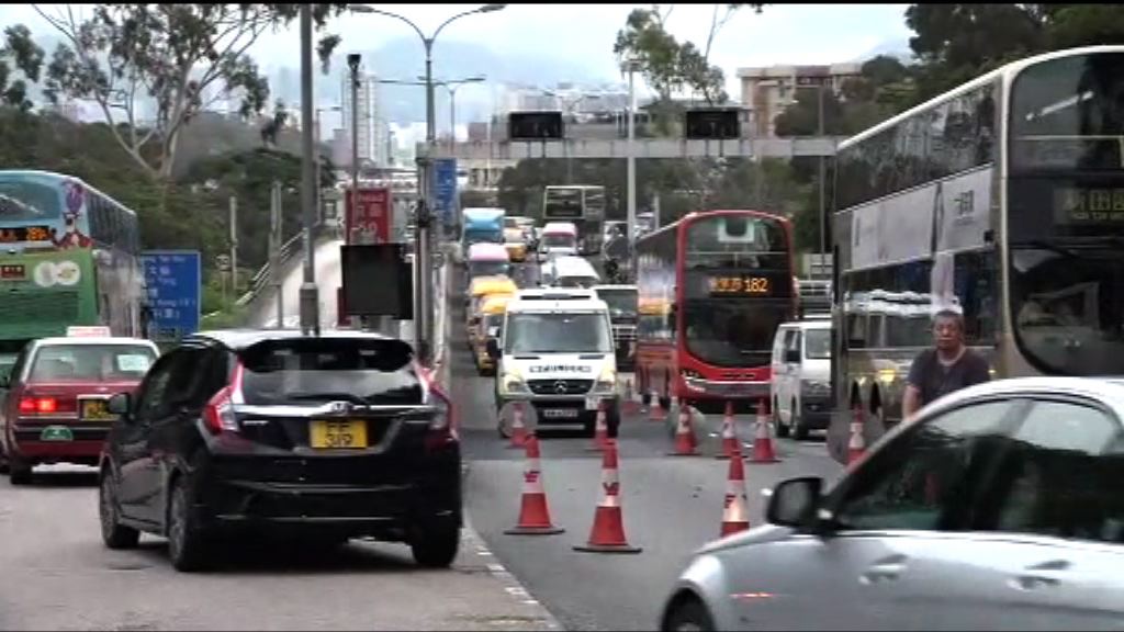 獅隧事故往九龍管道全封　交通非常擠塞