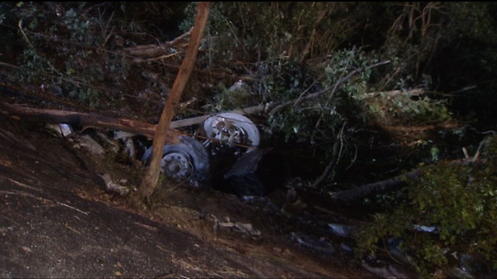 沙田九肚山混凝土泵車墮山一死