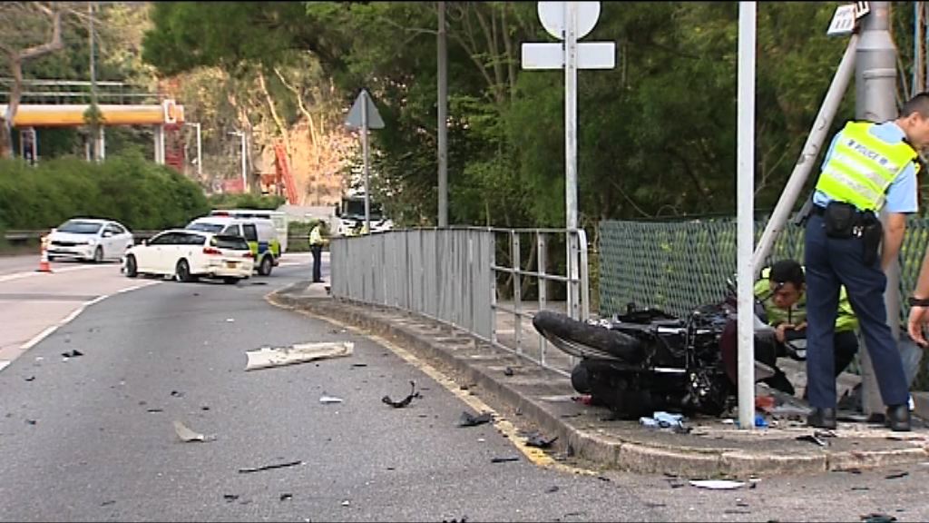 沙田致命車禍電單車司機死亡