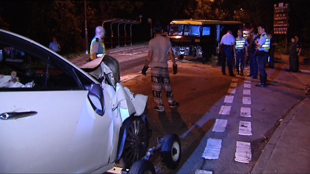 西貢私家車越線撼解款車釀四傷