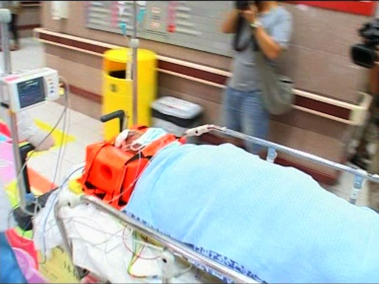 深水埗輪椅漢被貨車撞倒受傷