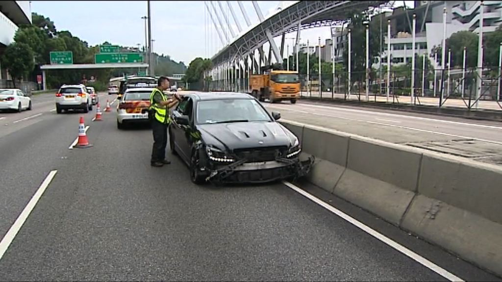 沙田四車相撞 司機涉瘋狂駕駛