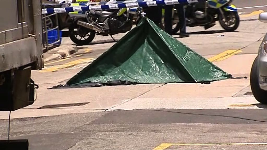 西灣河女途人遭貨車撞斃