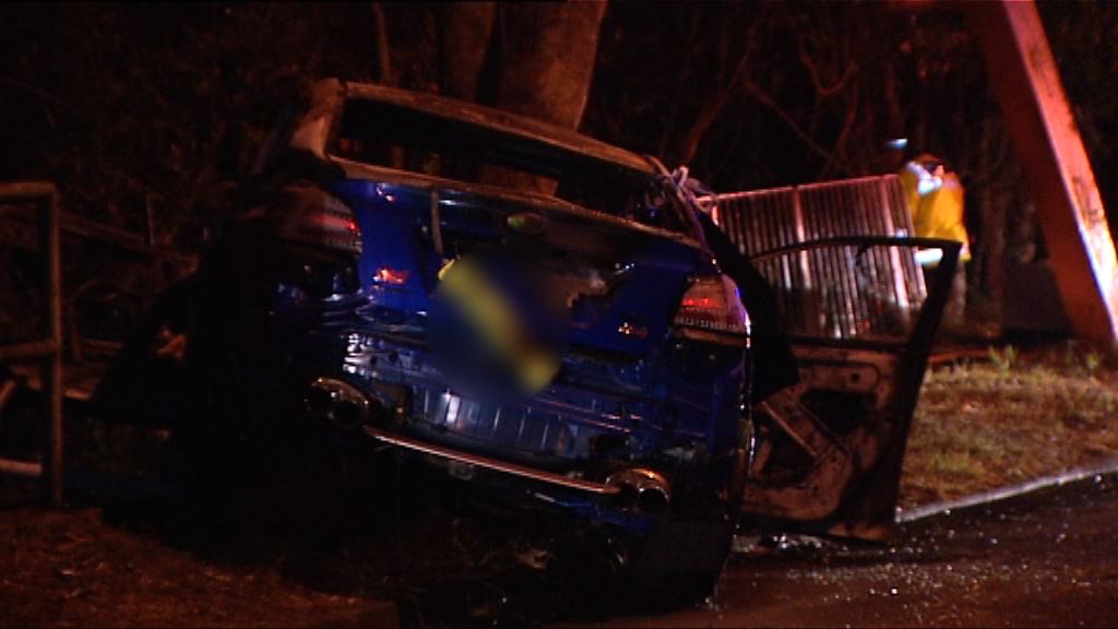 大埔私家車失事起火一死一傷