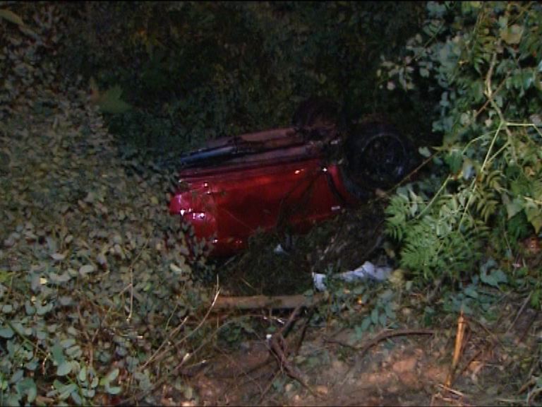 大埔私家車失事墮山一死一傷