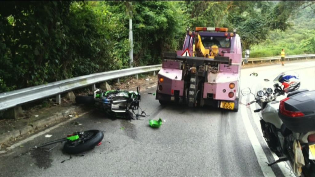 大帽山車禍　電單車司機死亡