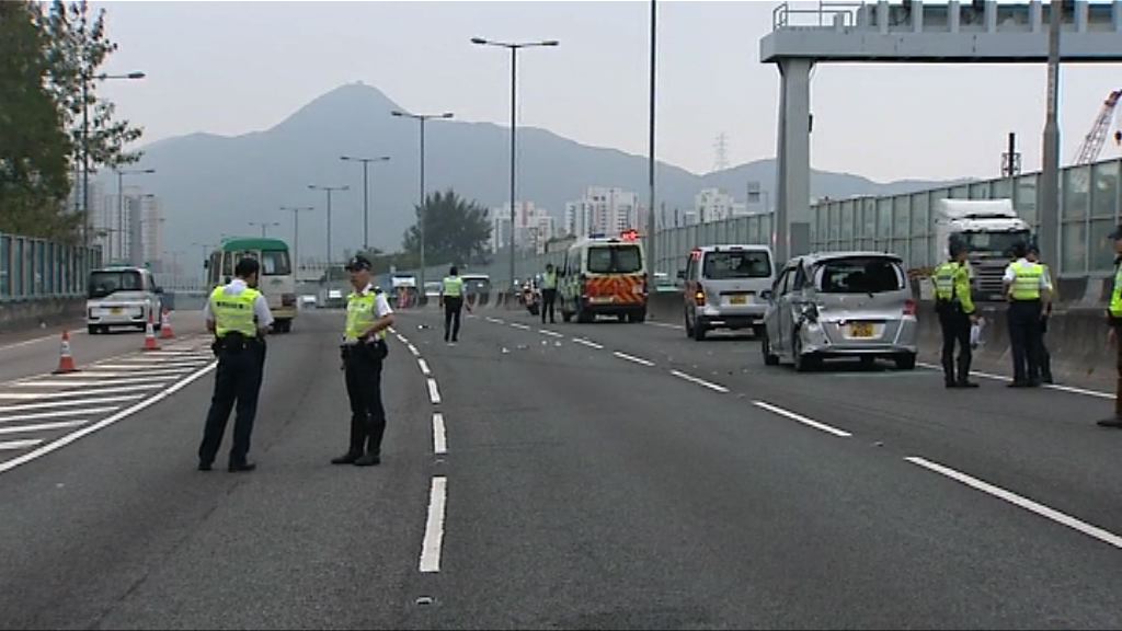 元朗公路三車意外一死一傷