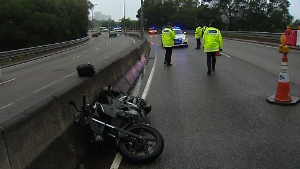 元朗電單車失事司機傷重死亡