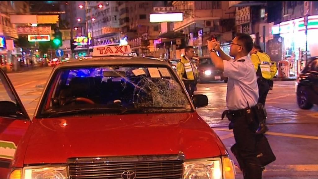 油麻地一男子被的士撞傷送院