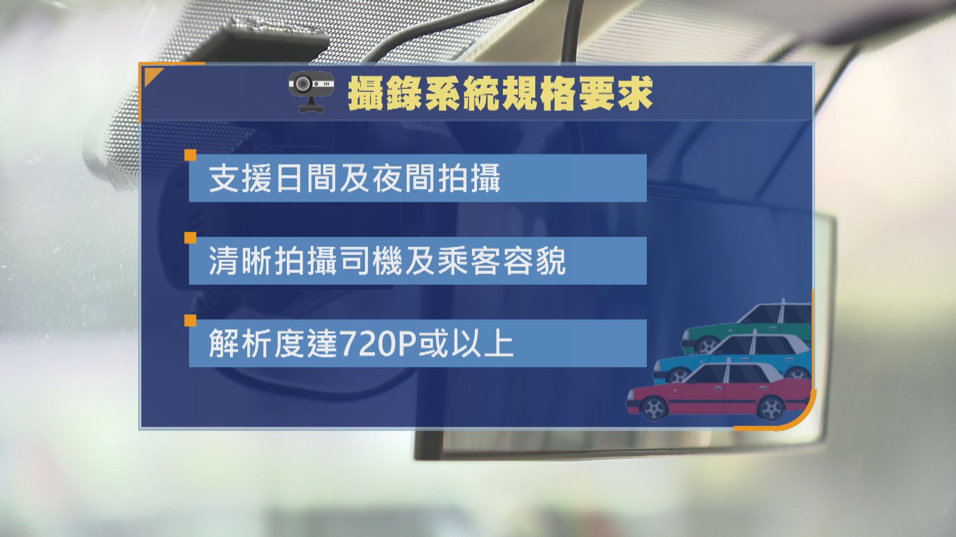 政府擬規定的士必須裝車廂攝錄設備　提供兩種電子支付方式