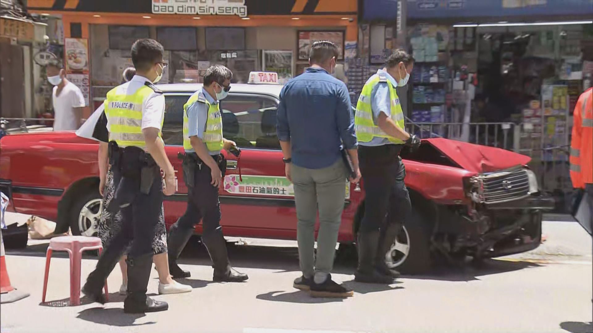 大埔的士車禍多一人死亡　涉事的士有待驗車