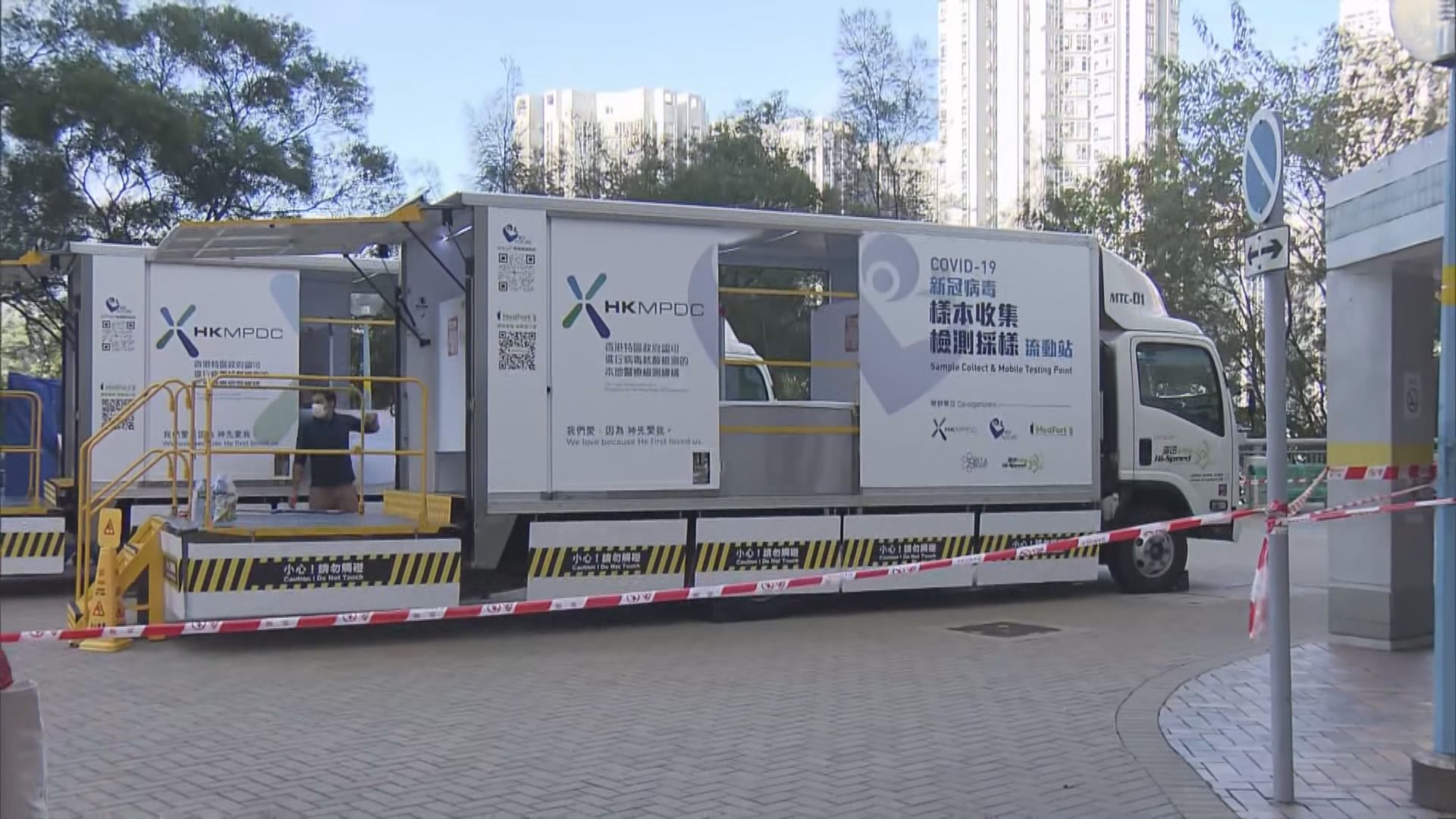 平田邨平誠樓居民接受強制檢測　採樣站料開放至周六