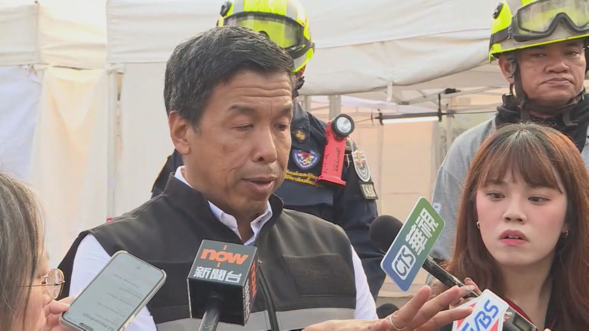 曼谷直擊｜市長赴塌樓災場視察：全市全力救援　未知倒塌原因