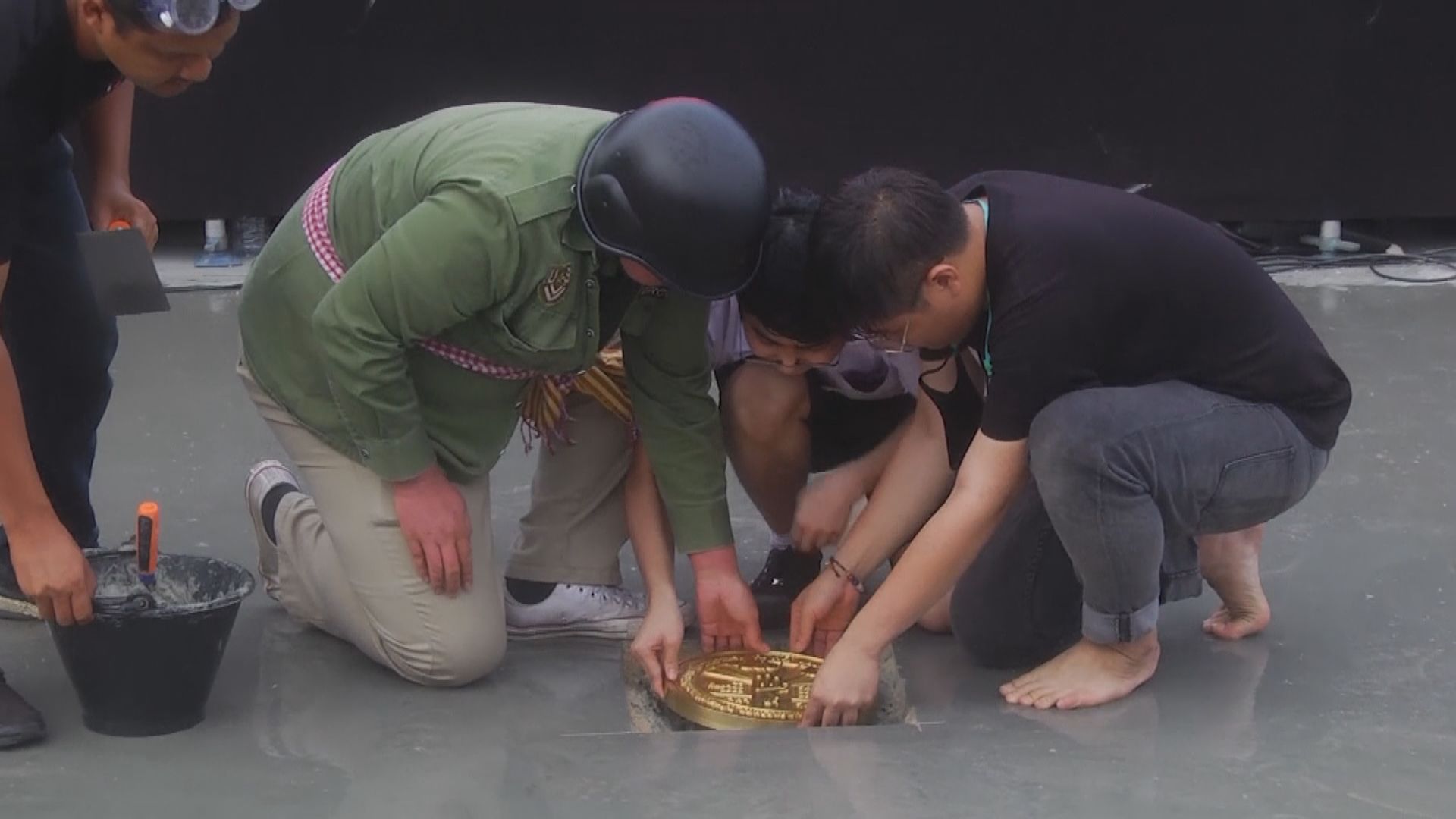 泰國示威者放置的紀念牌被移除