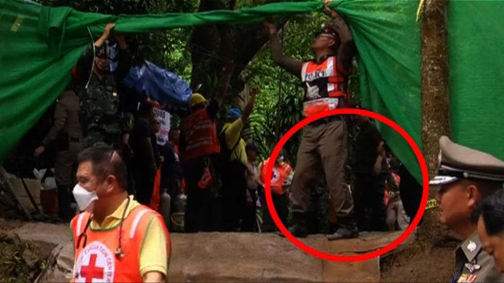 清萊昨晚下大雨未知會否影響足球隊救援