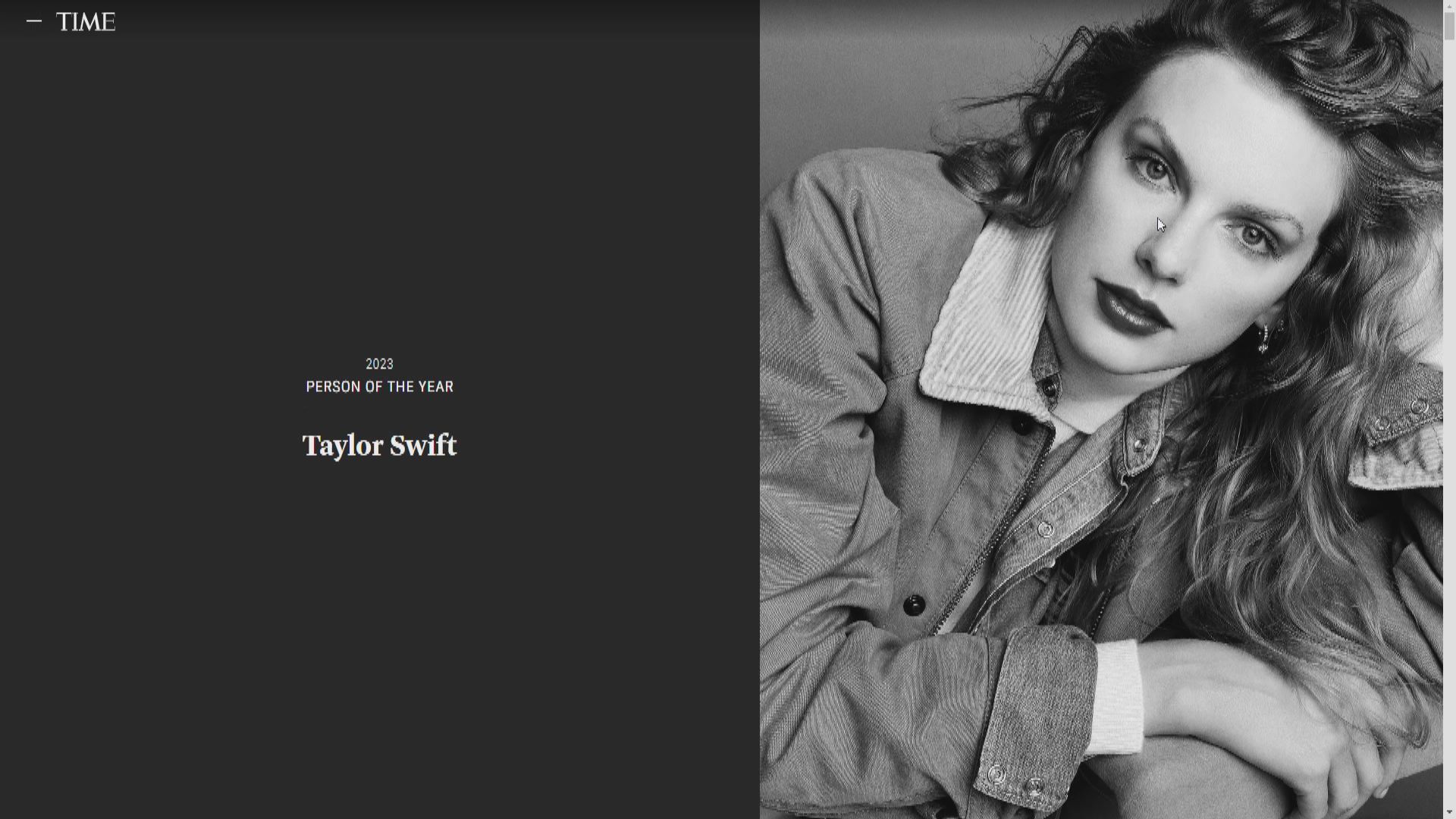 Taylor Swift膺《時代》年度風雲人物