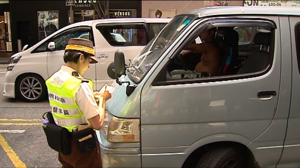 建議增加違泊罰款由480元降至400元