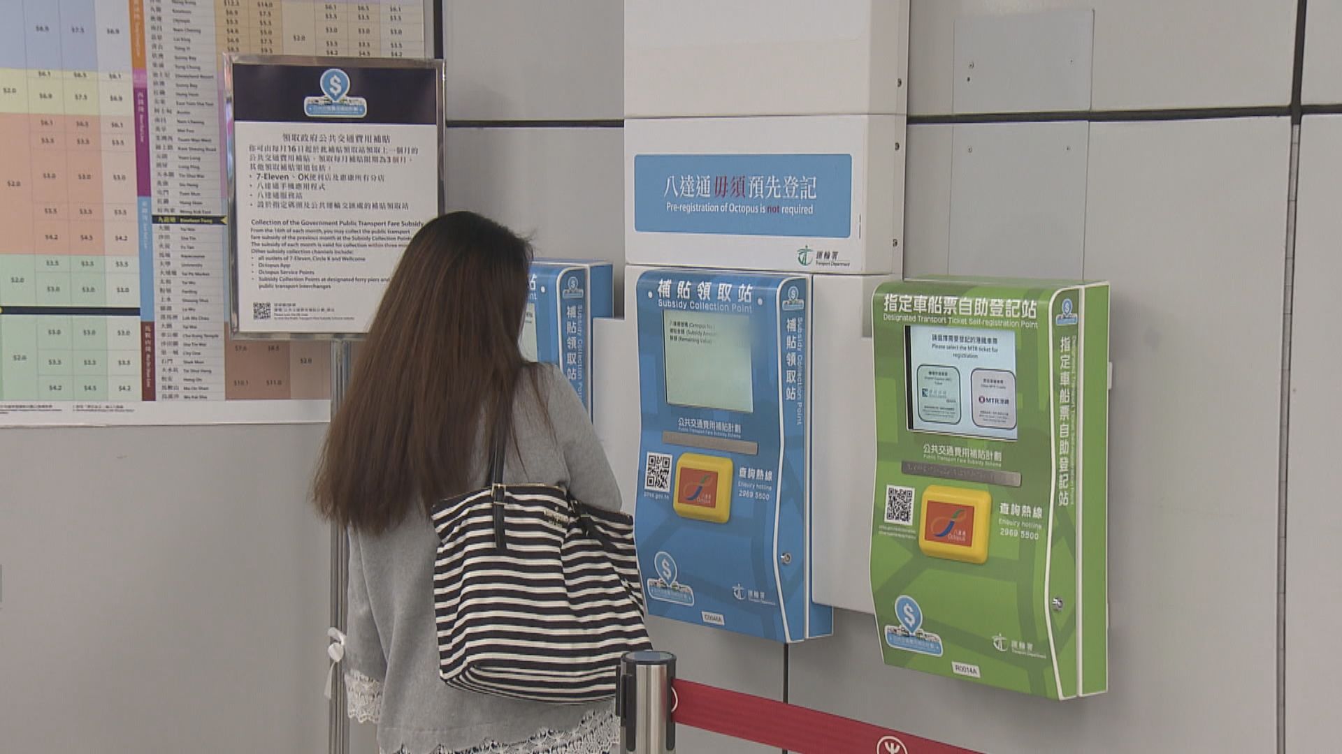 公共交通費用補貼每月上限明年起增至四百元