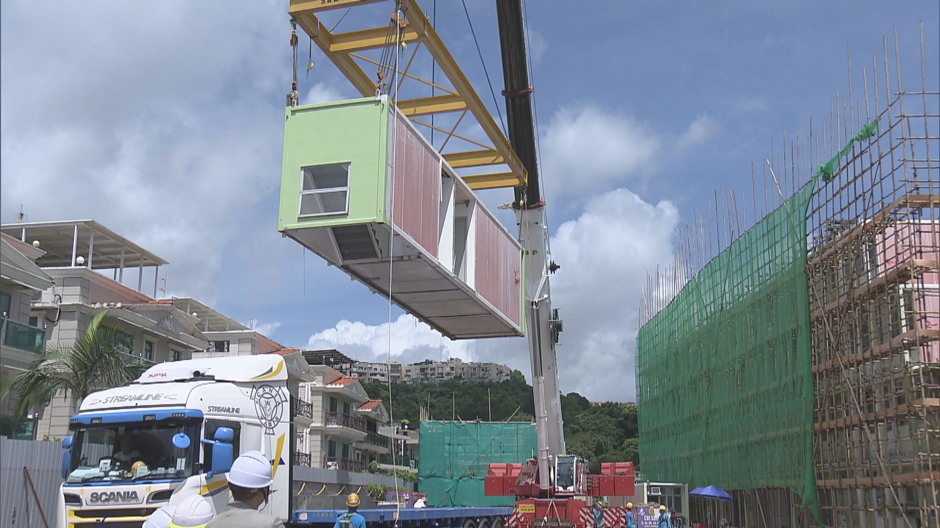 大埔黃魚灘過渡屋 重用南昌街過渡屋組件建成