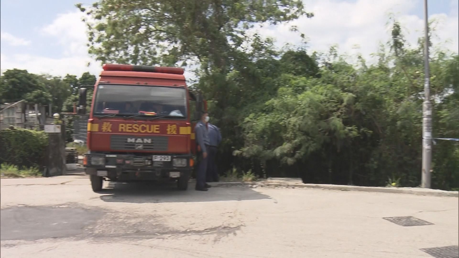 消防員打鼓嶺處理塌樹遭擊傷頭部