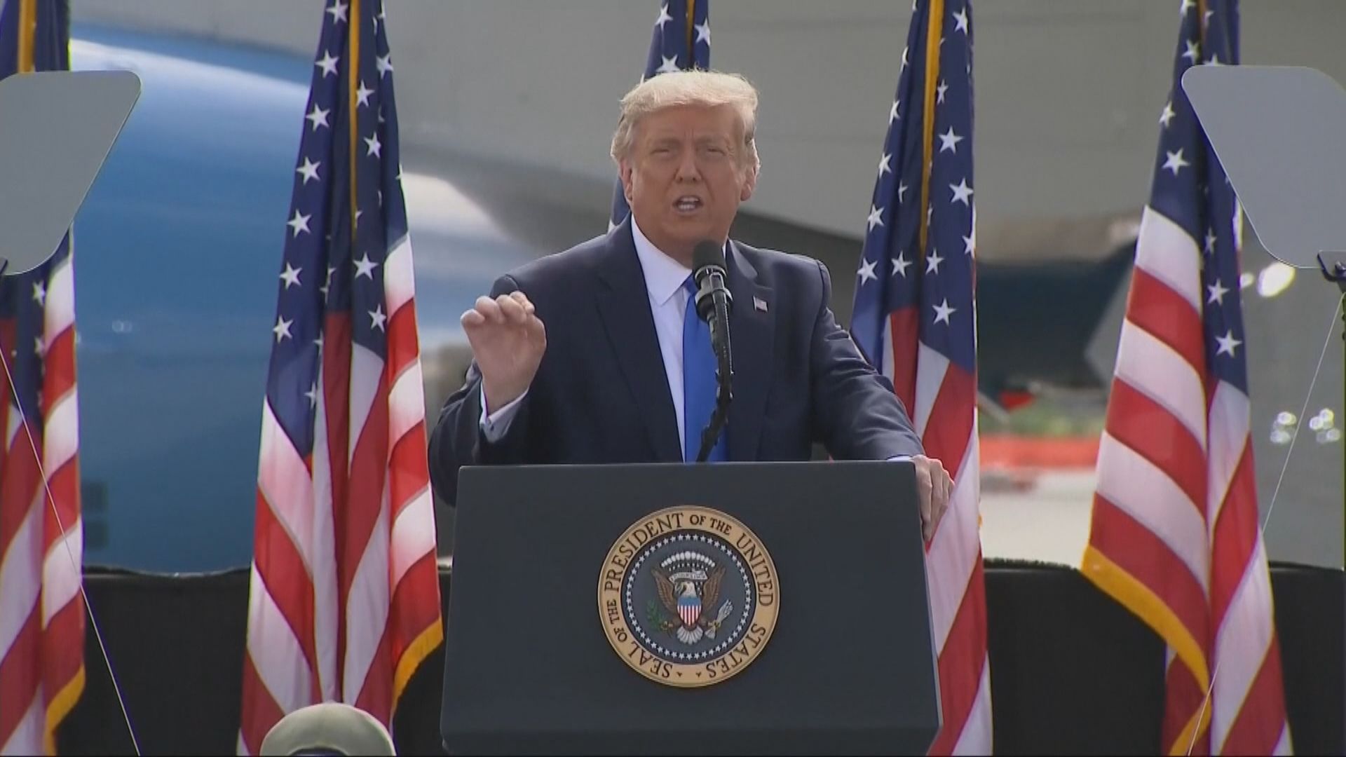 特朗普在競選集會中　再次以中國議題攻擊拜登