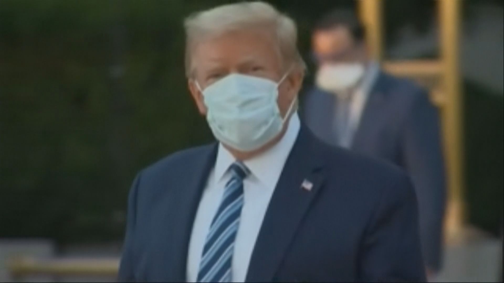 美國總統特朗普出院返回白宮