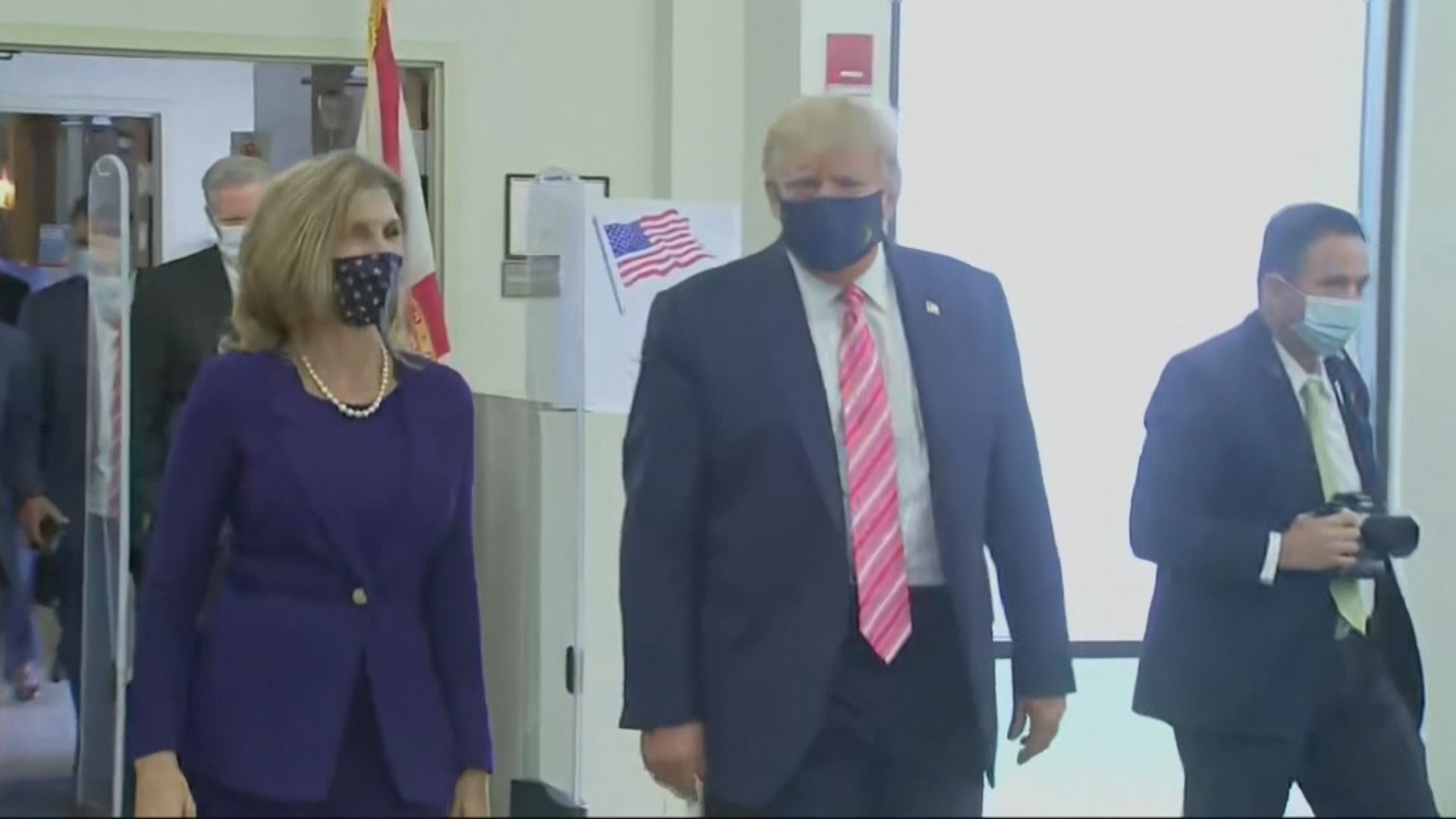 特朗普在佛羅里達州提前投票