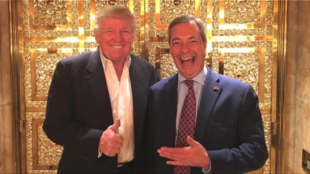 特朗普建議英國駐美大使人選