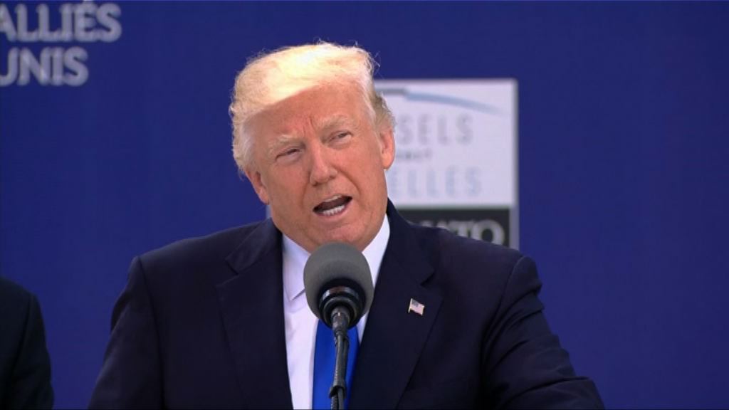 特朗普北約峰會言行出位再成焦點