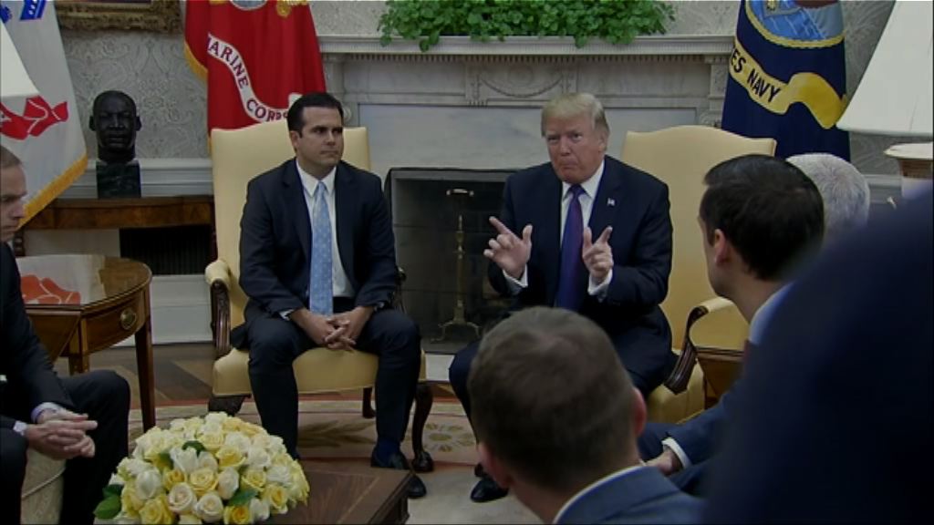 特朗普：政府在波多黎各救災表現「滿分」