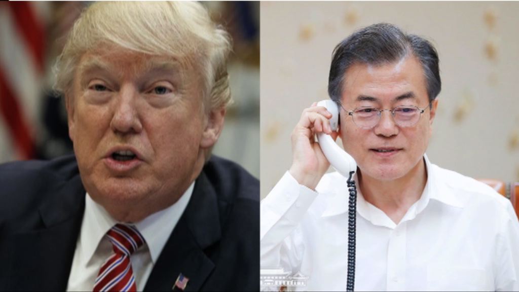 文在寅與特朗普通電話討論美朝峰會成果