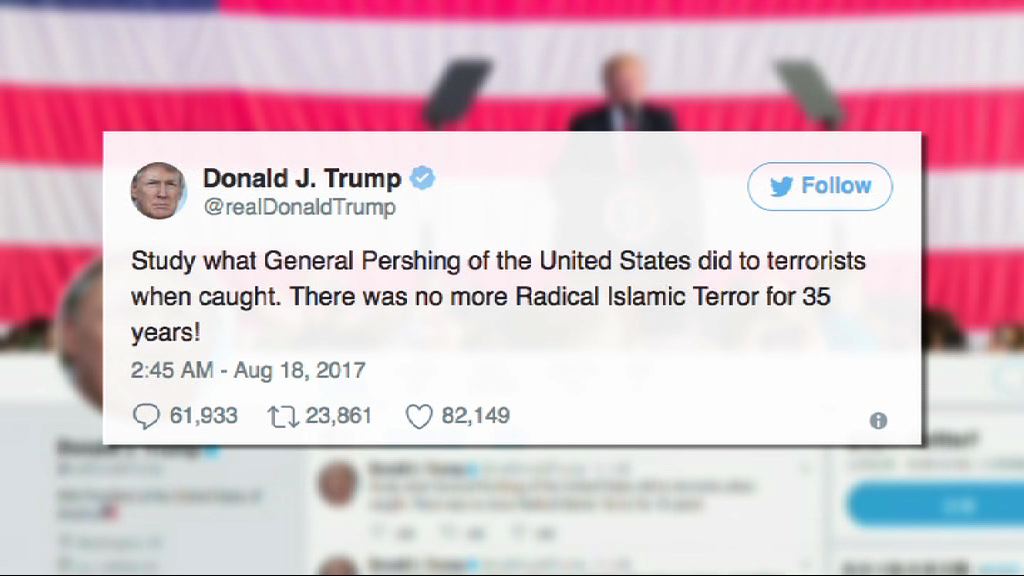 特朗普引述「傳言」回應巴塞恐襲