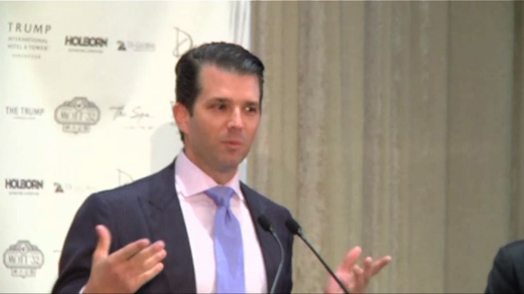 特朗普指兒子與俄接觸欲取希拉里資料是合法