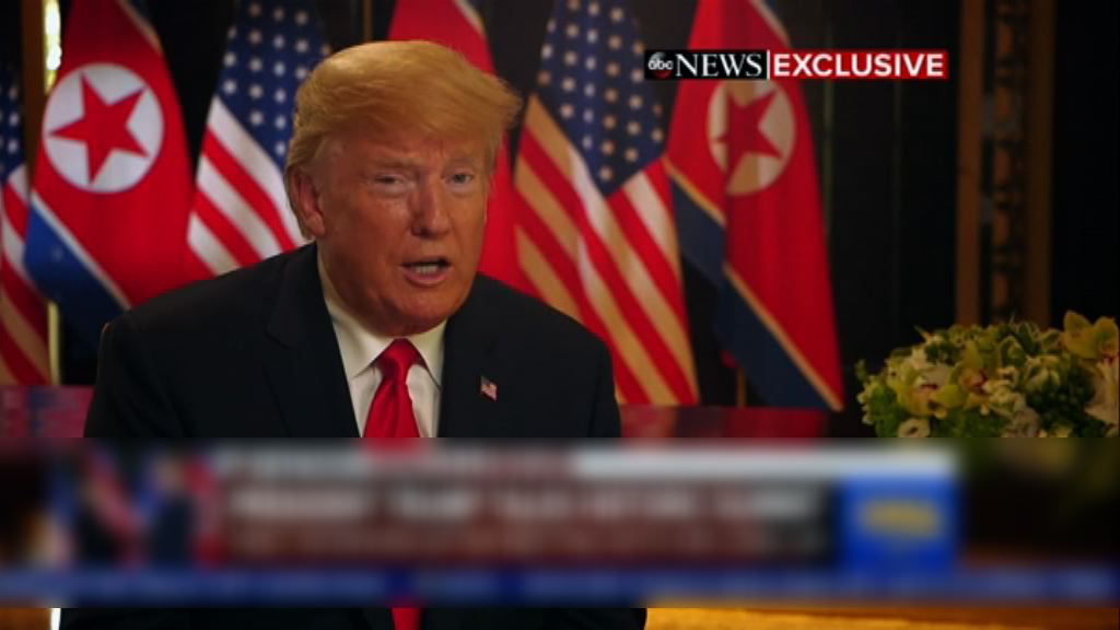 特朗普稱信任金正恩尋求北韓棄核