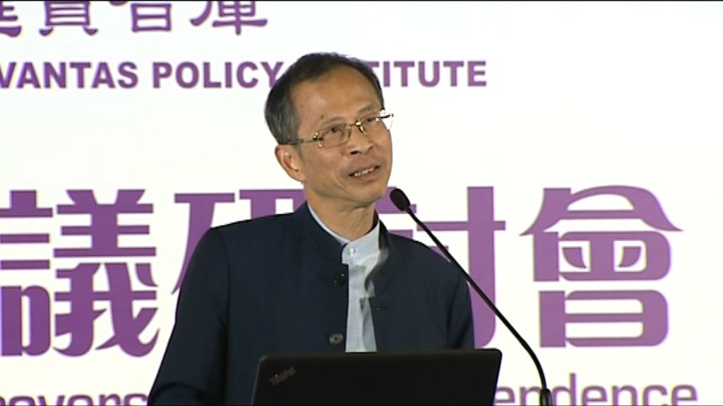 曾鈺成：高壓手段不能解決港獨問題