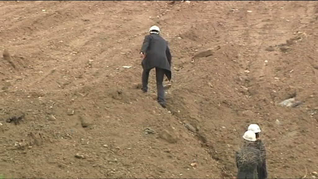 工程人員：泥頭山噴漿工程非永久性