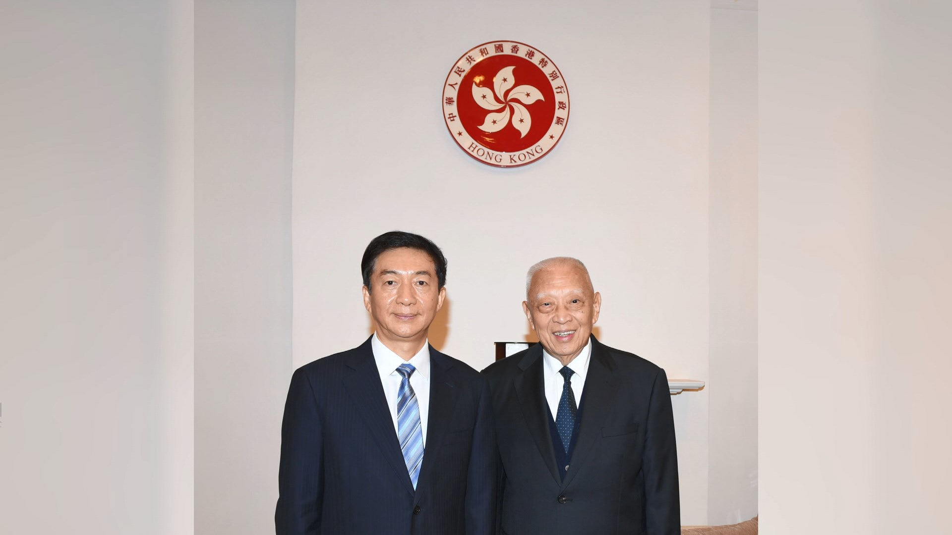 駱惠寧與董建華會面