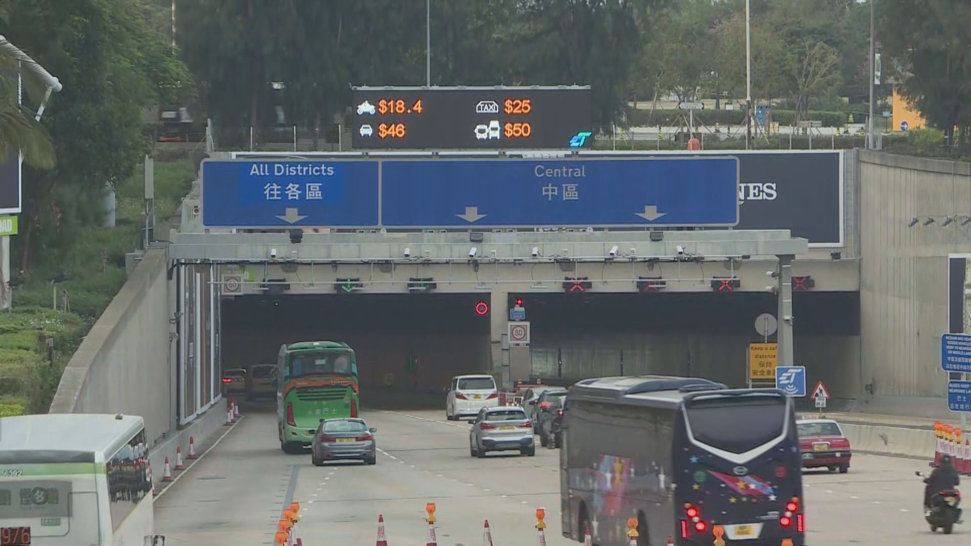 三隧首度實施繁忙時段收費　早上7時半起每兩分鐘遞增兩元