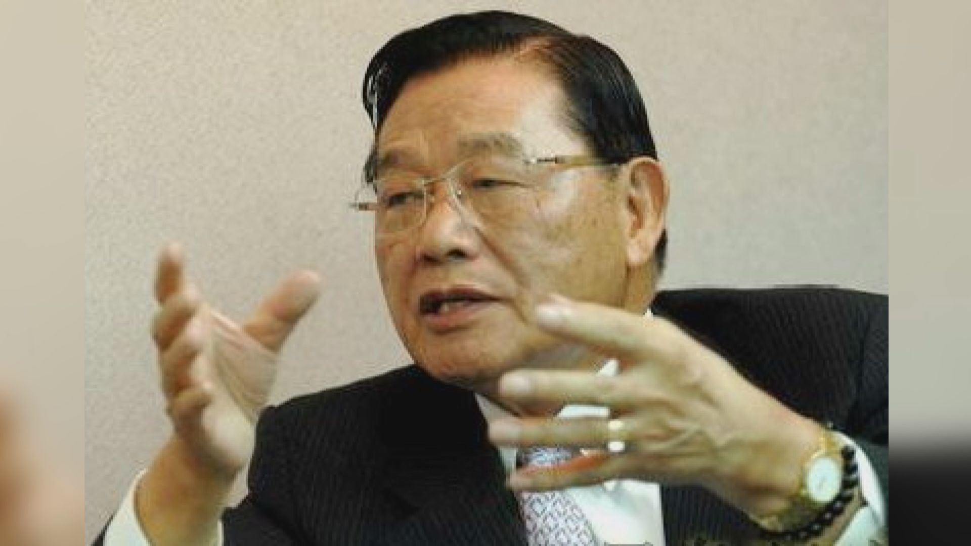 前海基會董事長江丙坤意識不清送院搶救