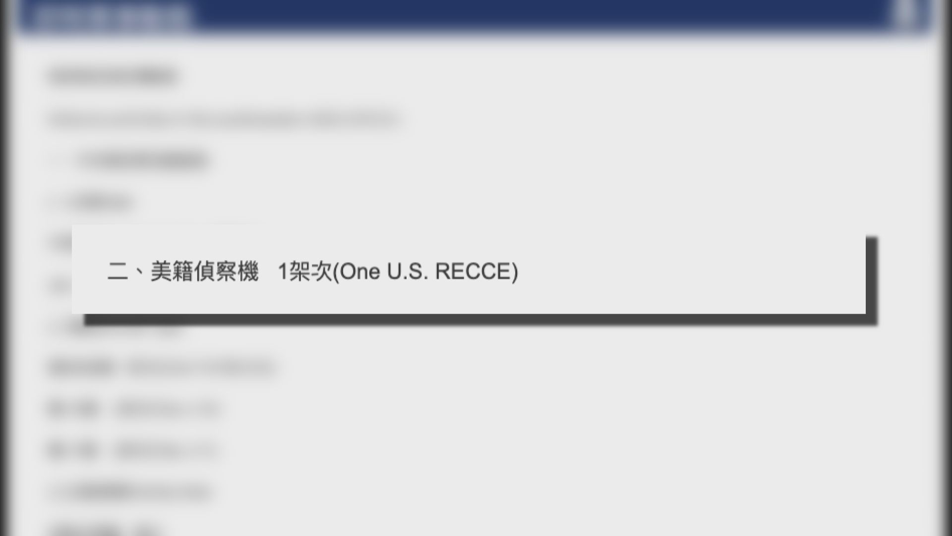 台方通報大陸軍事活動　首度提及美方軍機動態