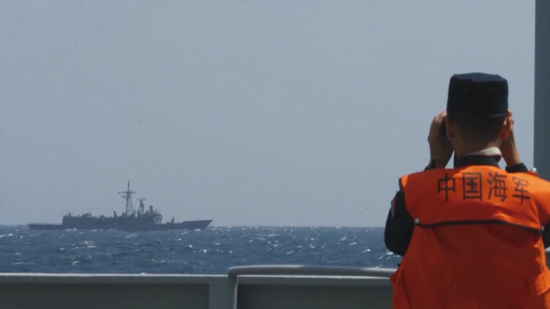 台灣軍方指仍有八艘解放軍軍艦在台灣周邊海域活動