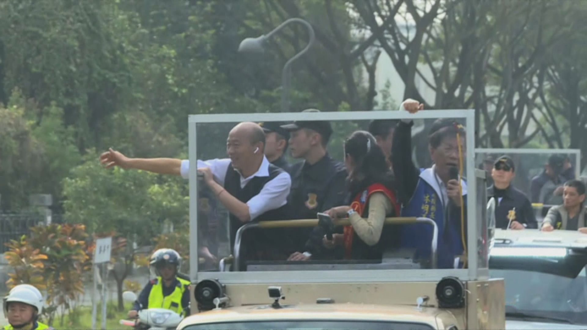 韓國瑜晚上返回高雄舉行造勢大會