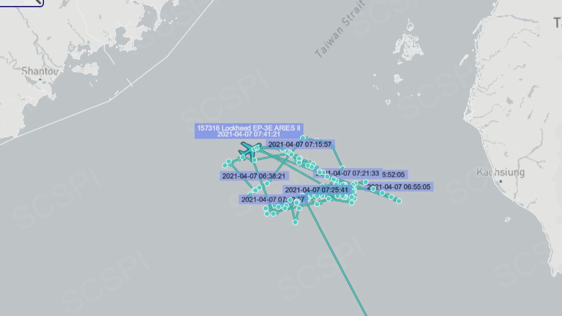 據報中美軍機同時現身台灣空域　區內變「練兵場」