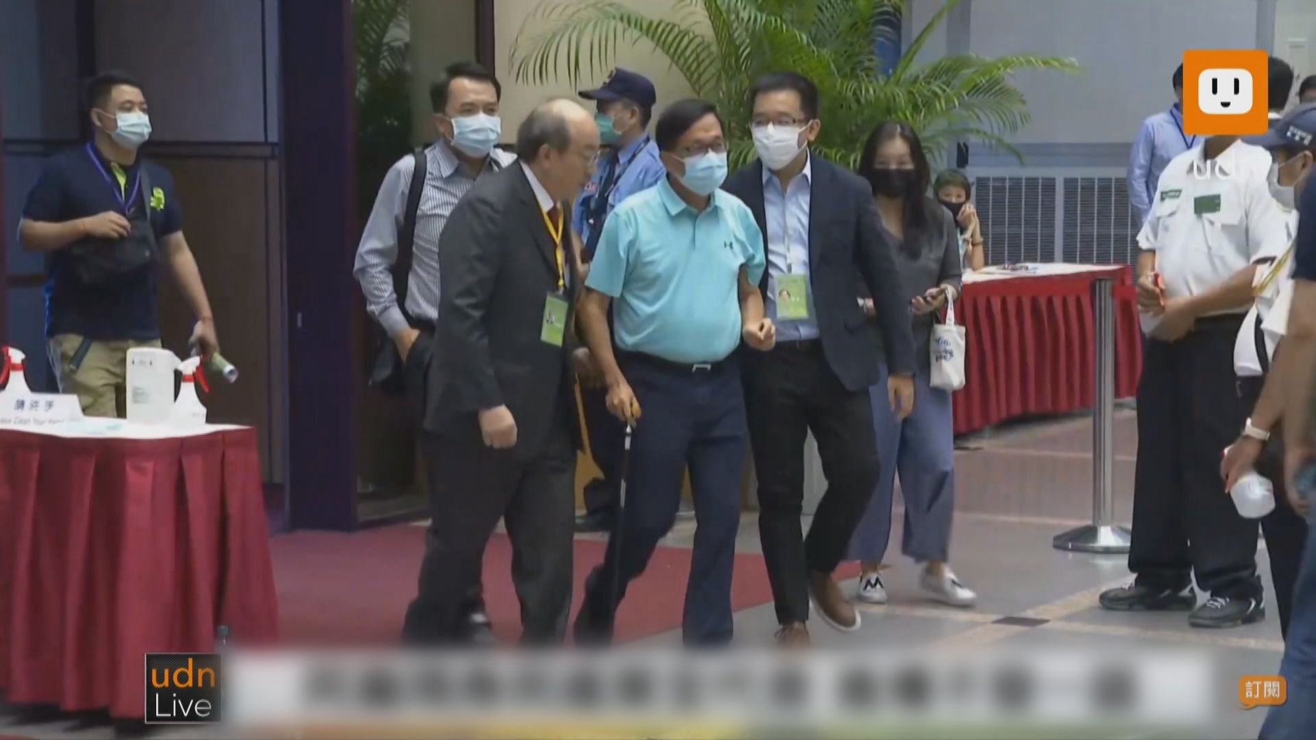 民進黨黨員代表大會陳水扁前總統到場投票