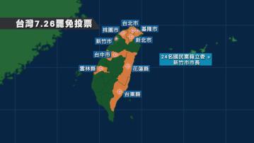 台灣周六大規模罷免投票　涉新竹市長及24名國民黨籍立委