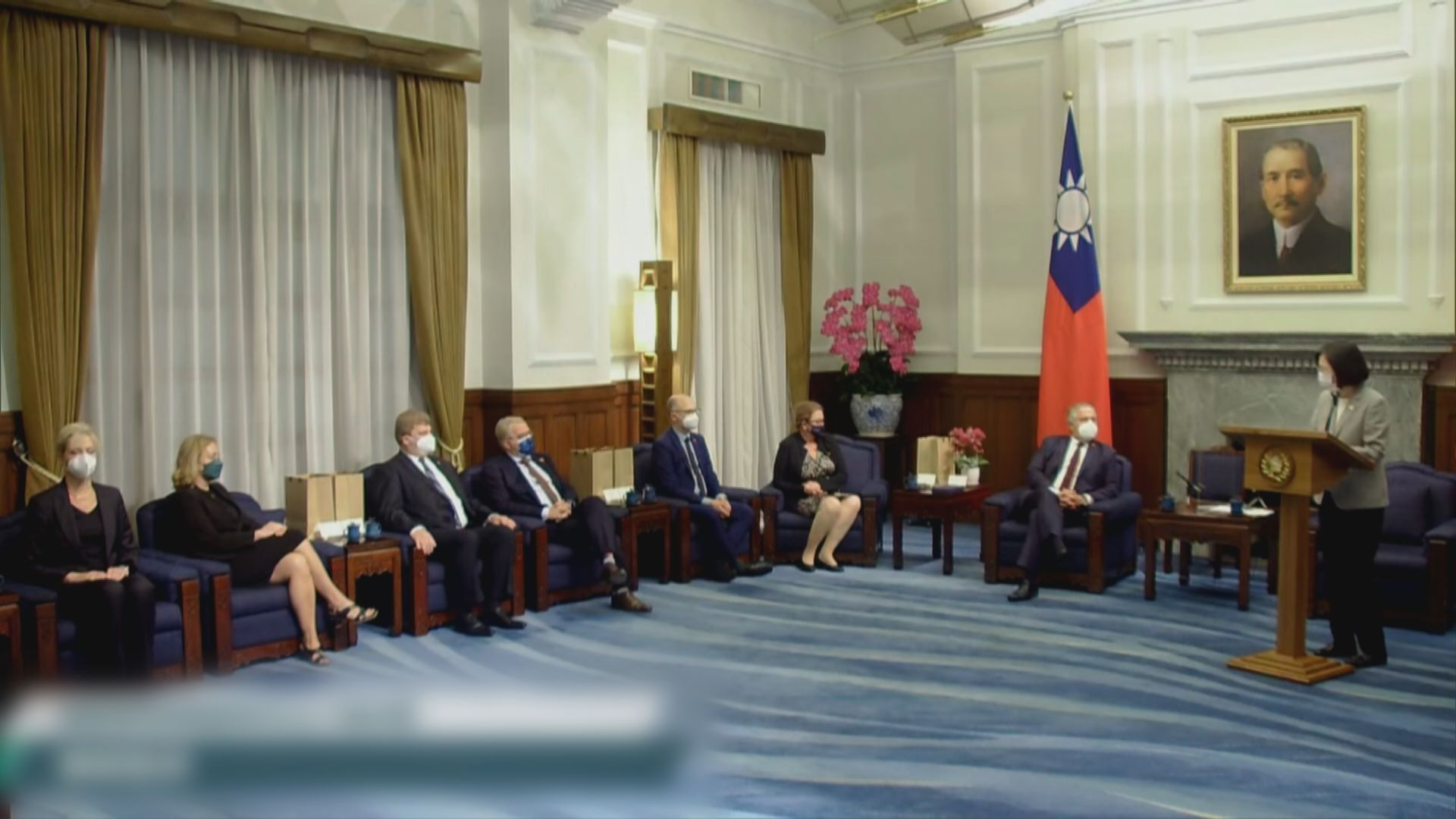 德國國會議員代表團晤蔡英文表達對台灣的支持