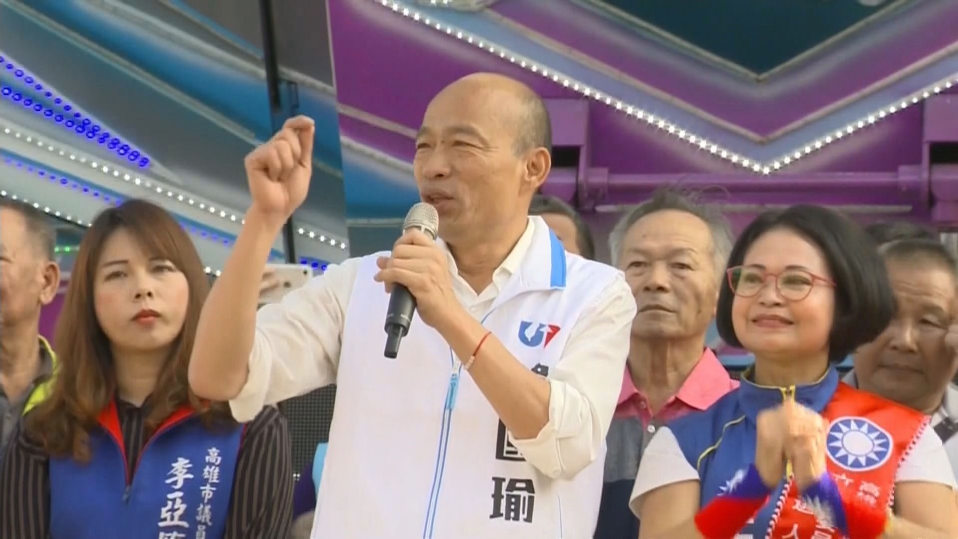 韓國瑜於高雄出席多場造勢活動