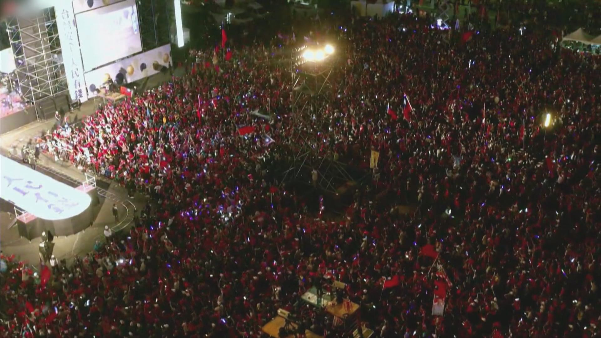 韓國瑜高雄舉行選前之夜造勢晚會