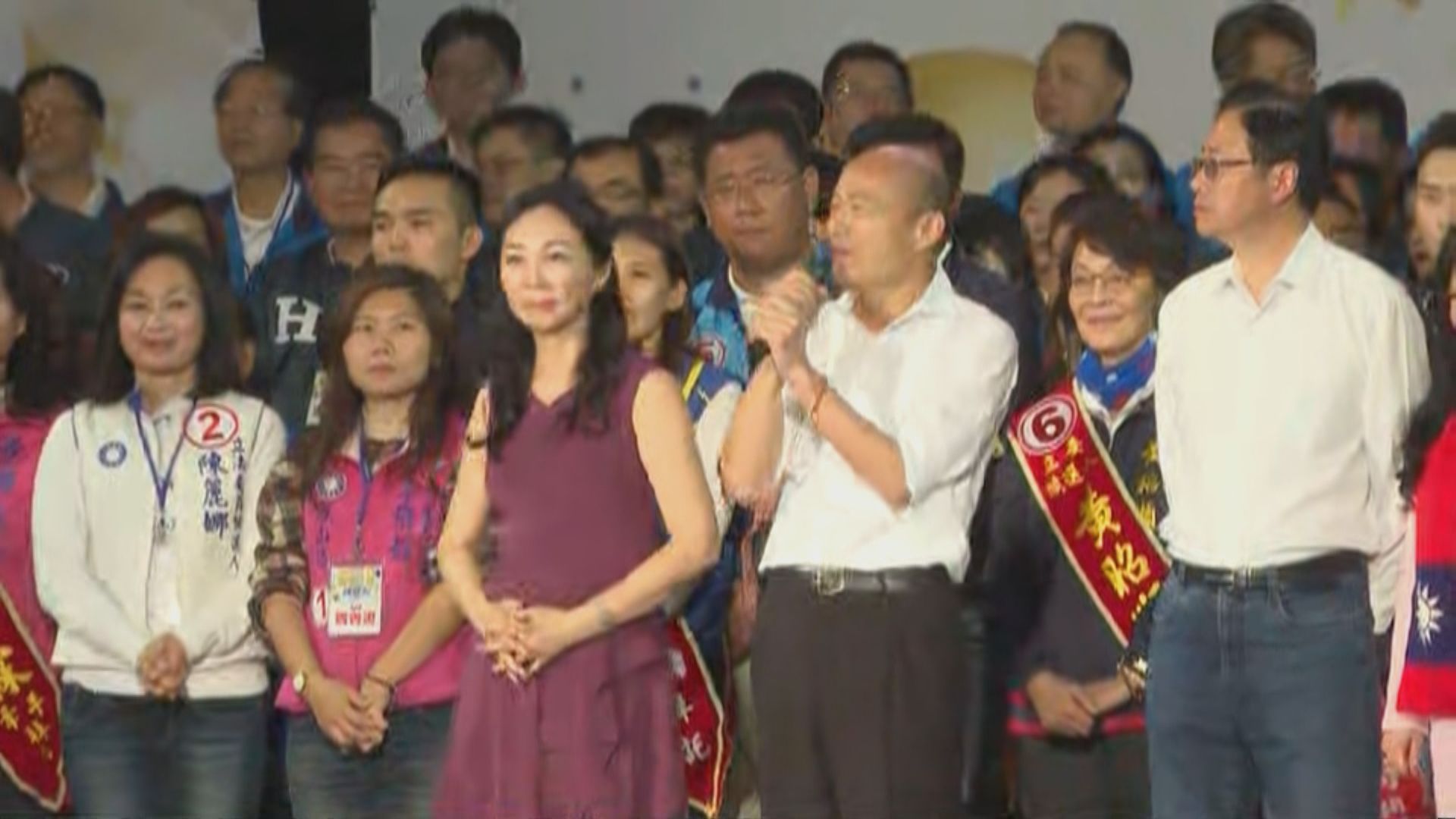 韓國瑜高雄造勢晚會　立委候選人等呼籲選委投票